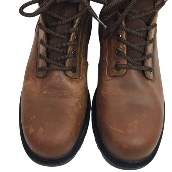 Wolverine Floorhand Mens 11.5 EW Leather Work Boots Steel Toe Carmel Brown NWOT